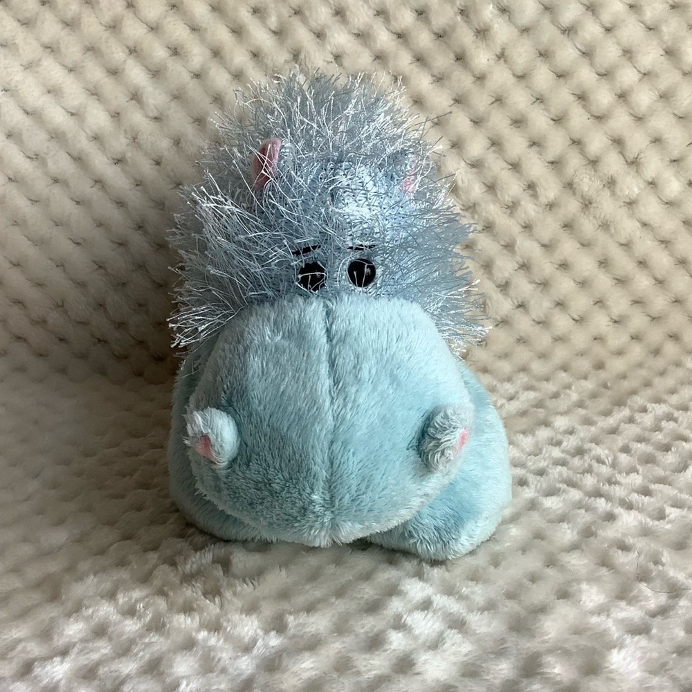 GANZ Webkinz Blue Hippo Stuffed Animal Plush Toy No Code